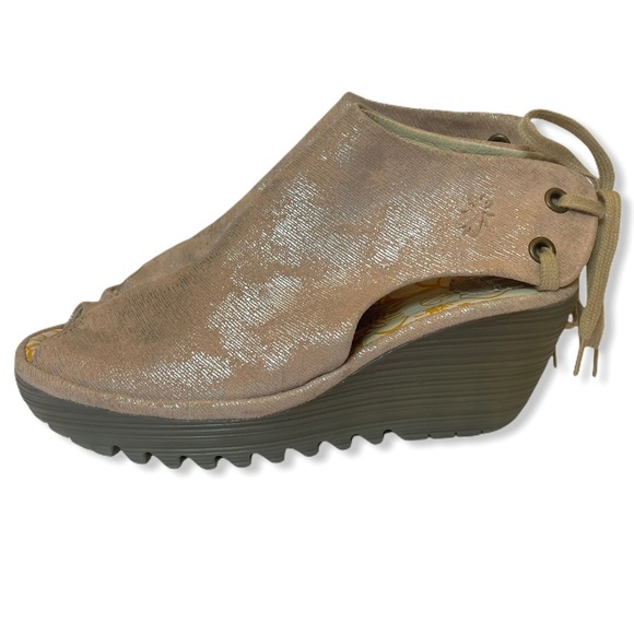 Fly London Shoes - Fly London Ypul Shoes Sandals Wedge Leather